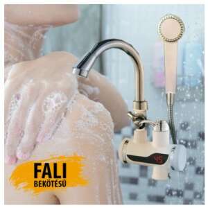 Okamžitý elektrický ohrievač vody s sprchovou hlavicou, montáž na stenu, do kuchyne alebo kúpeľne - Dom&záhrada