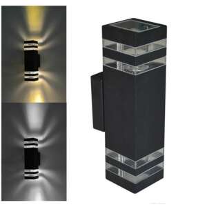 Elegantné vonkajšie nástenné svietidlo v čiernej farbe 40396549 Vonkajšie nástenné svietidlá