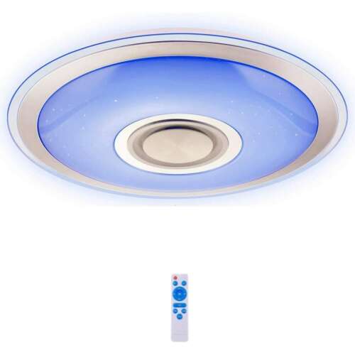 Luxury UFO Bluetooth Mennyezeti Lámpa, 45cm, RGB Színes, Hangszóróval, Távirányítóval