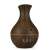 Dark brown wooden aroma diffuser with 7 color LED lights, Roma aroma diffuser