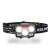 LED headlamp with motion sensor, 8 lighting modes, waterproof, adjustable, black