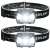2 pack LED headlamp with motion sensor, 8 lighting modes, waterproof, adjustable, black