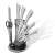Royalty Line 8-piece stainless steel knife set with stand