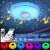 RGB Bluetooth ceiling light with built-in speaker and remote control, music ceiling light