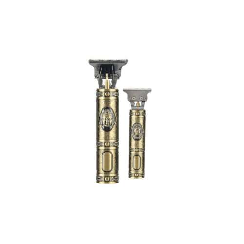 Akkumulátoros Haj és Szakállvágó Trimmelő YT-09, gold hair trimmer with lion design