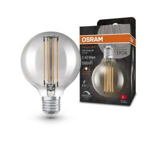 OSRAM Globe 80 DIMM füstös 230V E27 LED EQ42 1800K 110744156 - Osram