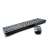 Wireless keyboard and mouse set, black, 2.4GHz, slim design, side view
