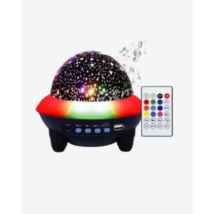 Głośnik Bluetooth Star Light Sound z projektorem gwiazd i pilotem - Lampka nocna, projektor