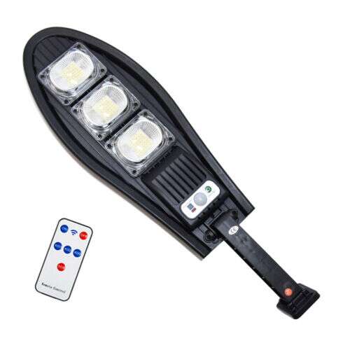 W778B Слънчева LED улична лампа с датчик за движение и дистанционно управление