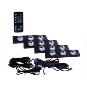 Star Light LED car interior lights, 4 strips, remote control, USB powered - Light & Indicator