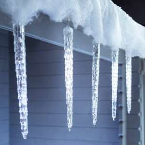 LED icicle lights, 8 icicles, 4.1m long, cool white, for outdoor and indoor use - Nonbrand String Light