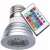RGB LED light bulb with remote control, E27 base, 16 colors, 3 brightness levels, 4 main colors: white, red, green, blue