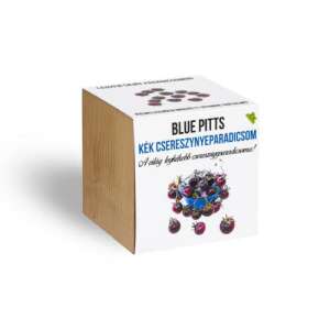 Комплект семена за чери домати Blue Pitts в дървена кутия за саксия - Растениевъдство