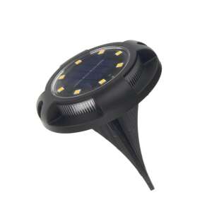 Solar powered ground light with 8 white LEDs and 4 color changing LEDs - Decoration