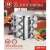 12 piece spice rack with rotating stand, stainless steel and glass construction