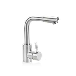 Oupu Konyhai Csaptelep Matt Ezüst 66435 kitchen faucet, single lever, chrome, silver, modern, stylish, 360 degree rotation - Faucet