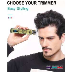 VGR Arany​Akkumulátoros Haj és Szakállvágó Trimmelő Digitális Kijelzővel V-228