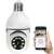 Full HD Wifi IP Security Camera with E27 Bulb Base, 2MP, Remote Control via Smartphone