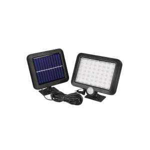 Lampă solară cu senzor de mișcare, neagră, 56 LED, impermeabilă, exterior, lumină de securitate - Sumker