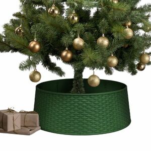 Grüne Weihnachtsbaumständerabdeckung, Kunststoff, versteckt den Ständer, mit Geschenken - Nonbrand Weihnachtsdekoration