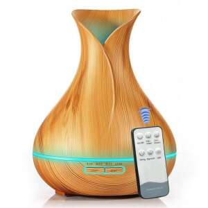 Afrodité Aroma Diffuser with 7 color LED lights, Light Brown, with remote control - Diffuser