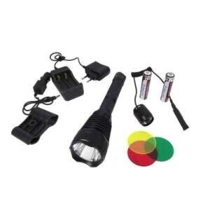 BL-Q2800 flashlight set, 1000 lumen, gun mount, remote switch, colored lenses, charger, batteries - Flashlight & Headlamp