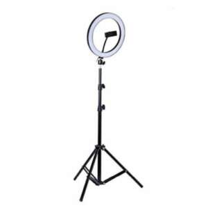 RGB Selfie Ring Light cu stativ, 26cm, Luminozitate reglabilă, 20 moduri de iluminare - Lumini LED rotunde și lămpi rotunde