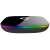 Q Plus Smart TV Box, side view, black, glossy, rainbow LED light