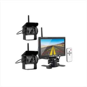 Wireless rear view camera kit with 7 inch monitor, two cameras, and remote control - Car electronic
