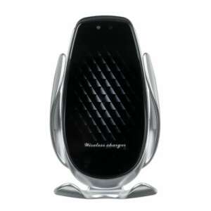 <product_name> V3 Wireless Car Charger in silver color - Car Phone Holder
