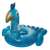 BESTWAY Pretty Peacock aufblasbares Insel, blaues und goldenes Pfauendesign, 198 x 164 cm