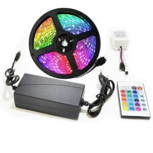 RGB LED Szalag - 5m - 300 LED - Távirányítóval