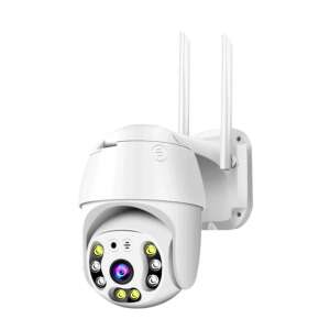 Inteligentna kamera IP YI Iot C01, biała, 1080p, 2MP, szeroki kąt widzenia 90°, noktowizja, wykrywanie ruchu, dwukierunkowy dźwięk, odporna na warunki atmosferyczne - Kamera bezpieczeństwa