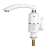 Instant electric water heater faucet, white, for kitchen or bathroom sink