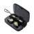 M9 TWS Bluetooth 5.1 wireless earbuds with charging case, black