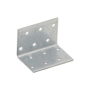 SAROKÖSSZEKÖTŐ LEMEZ PERF. 40 X 40 X 60 / 2 MM HORGANYZOTT 131714497 - Összekötő lemez