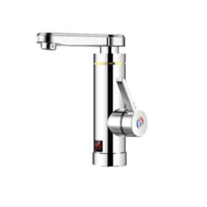 Sofort-Warmwasserhahn, Elektrischer Wassererhitzerhahn, RX-007, Digitalanzeige, Chrom-Finish