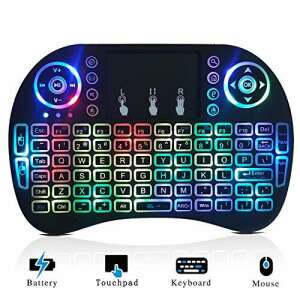 Wireless keyboard with touchpad and backlight for smart TV, PC, and Android devices - Keyboard