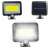 Solar powered motion sensor LED light, black, with solar panel and motion sensor
