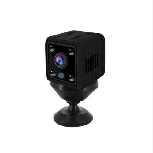 Mini WiFi Magnetic Spy Camera, black, with stand