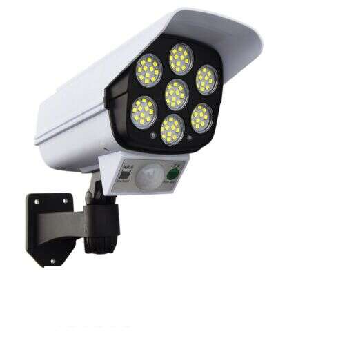 Lampă solară cu senzor de mișcare și cameră falsă JD-2178T, Alb