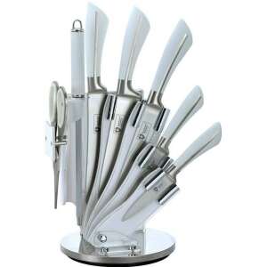Royalty Line 8-piece knife set with stand, white - Kitchen Knife