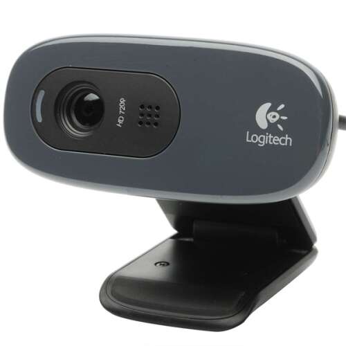 Webcam Logitech C270 HD 720p cu microfon încorporat, negru
