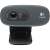 Logitech C270 HD 720p webcam, black, front view