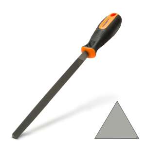 Pila metalică triunghiulară Handy de 8 inci cu mâner cauciucat - Unelte de mână