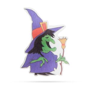 Halloween-i RGB LED witch decoration isolated on white - Halloween decoration