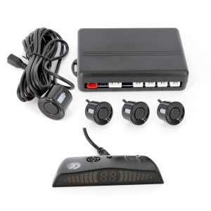 Car reversing radar system with 4 sensors, control unit and display - Parking Sensor