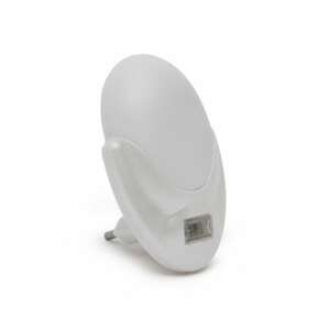 Lampă de noapte LED Phenom cu senzor de amurg, albă, vedere laterală - Lampi de veghe si proiectoare