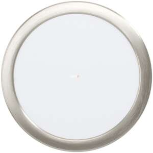 EGLO Fueva 5 LED Panel Light, Round, Nickel Finish - Lamp & Lighting