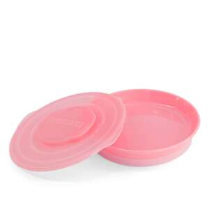 Twistshake egyterű Tányér intelligens fedéllel #rózsaszín 39753091 Gyerek tányér, evőeszköz, étkészlet - Mikrózható
